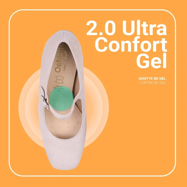 MiMaO ShopOnline BELLA – Babies à Talon Et Bout Carré NUDE 8