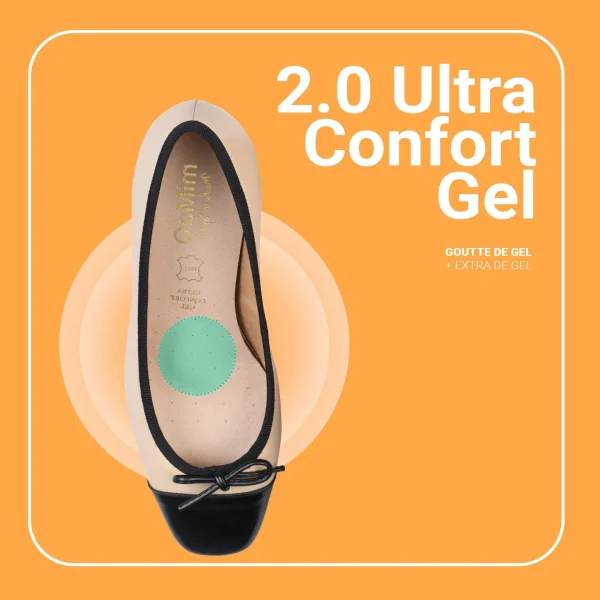 MiMaO ShopOnline GLAMOUR – Ballerines En Cuir Avec Talon Haut Et Bout En Vernis NUDE 8
