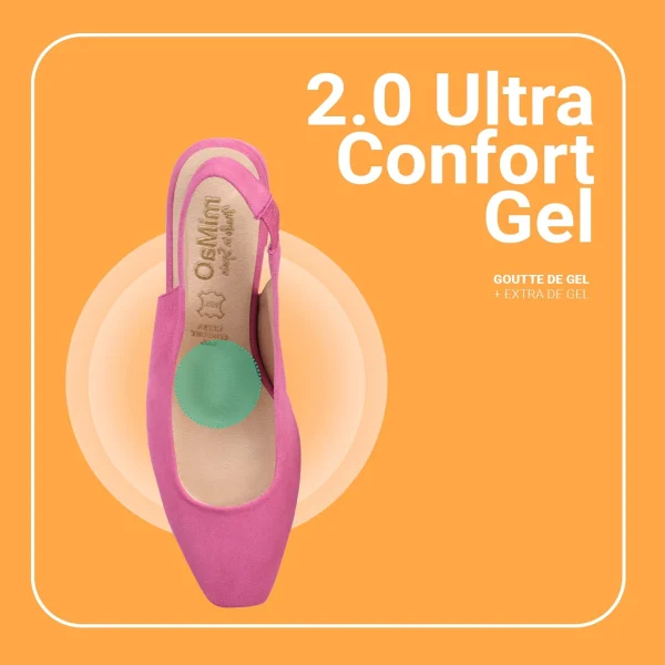 MiMaO ShopOnline URBAN LADY – Escarpins à Talon Moyen à Bride Arrière FUCHSIA 8
