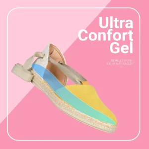MiMaO ShopOnline ALGARVE – Espadrilles Plates Pour Femme JAUNE 21