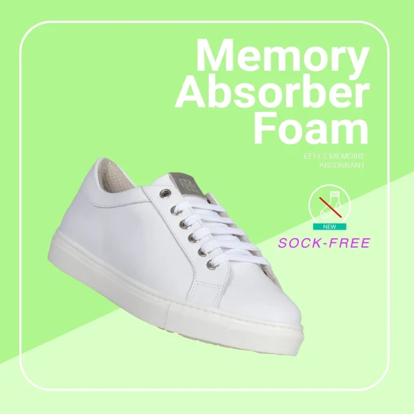MiMaO ShopOnline SNEAKER – Baskets Casual Pour Femme BLANC-DORÉ 8