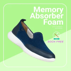 MiMaO ShopOnline SLIPPER SPORT – Baskets à Enfiler En Maille BLEU MARINE 21