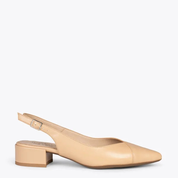 MiMaO ShopOnline HEAVEN – Slingback à Bout Fin SABLE 1