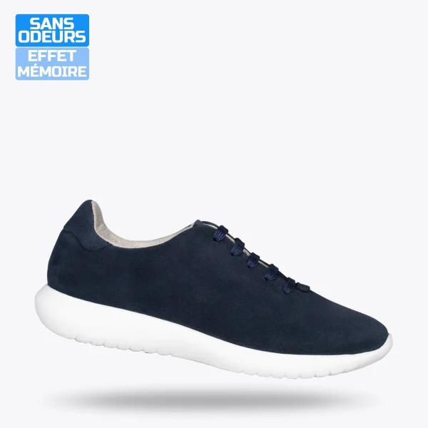 MiMaO ShopOnline WALK – Baskets Confortables Pour Femme BLEU MARINE 1