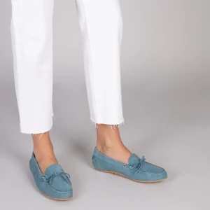MiMaO ShopOnline BOUCLE – Mocassins Pour Femme à Semelle Amovible BLEU 19