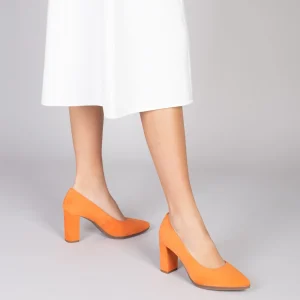 MiMaO ShopOnline URBAN – Chaussures à Talon Haut En Daim ORANGE 19