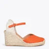 MiMaO ShopOnline NERJA – Espadrilles à Talon Haut ORANGE 22