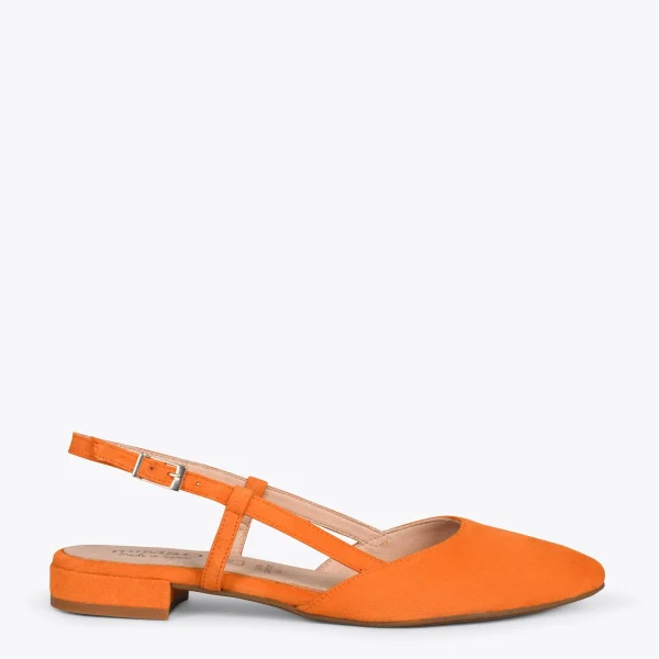 MiMaO ShopOnline BRUNCH – Chaussures à Talon Bas Et Bride Arrière ORANGE 1