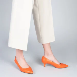 MiMaO ShopOnline URBAN KITTEN – Chaussures à Talon Kitten En Cuir Nappa ORANGE 19