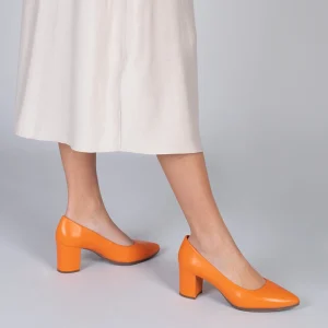 MiMaO ShopOnline URBAN S SOIRÉE – Chaussures à Talon Moyen En Cuir Nappa ORANGE 19