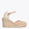 MiMaO ShopOnline NERJA – Espadrilles à Talon Haut BEIGE 25