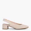 MiMaO ShopOnline URBAN LADY – Escarpins à Talon Moyen à Bride Arrière BEIGE 25