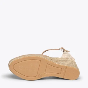 MiMaO ShopOnline NERJA – Espadrilles à Talon Haut BEIGE 16