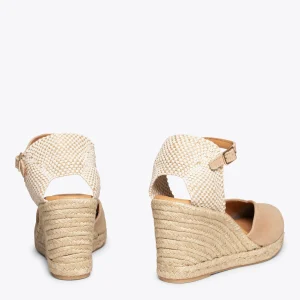 MiMaO ShopOnline NERJA – Espadrilles à Talon Haut BEIGE 12