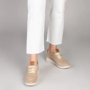 MiMaO ShopOnline BLUCHER SPORTIF – Baskets Compensées Pour Femme BEIGE 19