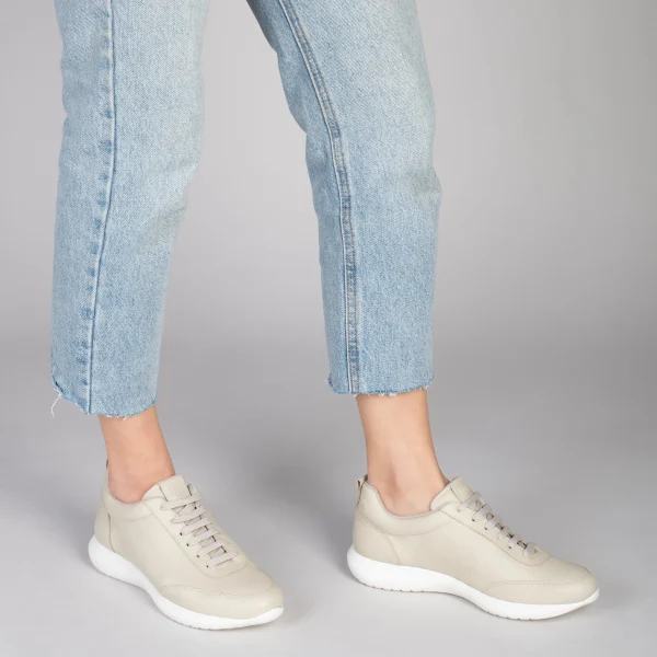 MiMaO ShopOnline MIAMI – Baskets En Cuir Nappa à Lacets BEIGE 7
