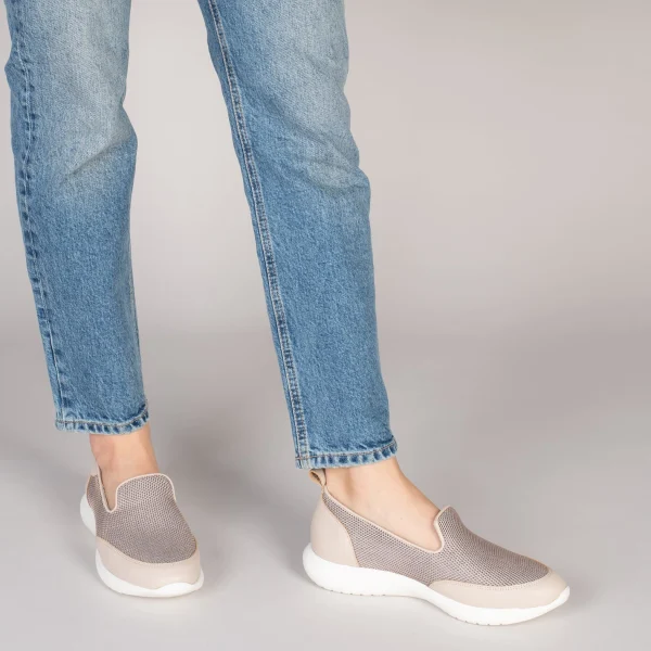 MiMaO ShopOnline SLIPPER SPORT – Baskets à Enfiler En Maille BEIGE 7