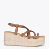 MiMaO ShopOnline ALAJAR – Sandales Compensées En Jute CAMEL 22