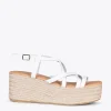 MiMaO ShopOnline ALAJAR – Sandales Compensées En Jute BLANC 25