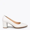 MiMaO ShopOnline URBAN S SOIRÉE – Chaussures à Talon Moyen En Cuir Nappa BLANC 25