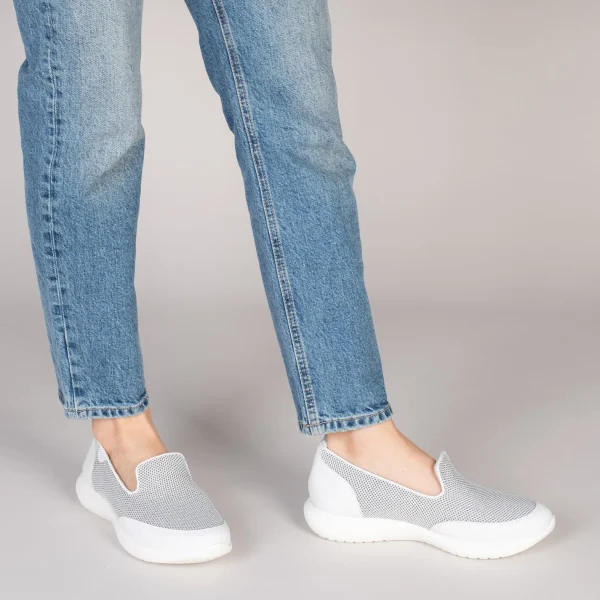 MiMaO ShopOnline SLIPPER SPORT – Baskets à Enfiler En Maille BLANC 7