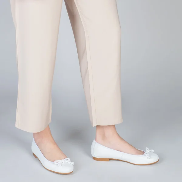 MiMaO ShopOnline BALLET –Ballerines Pour Femme BLANC 7