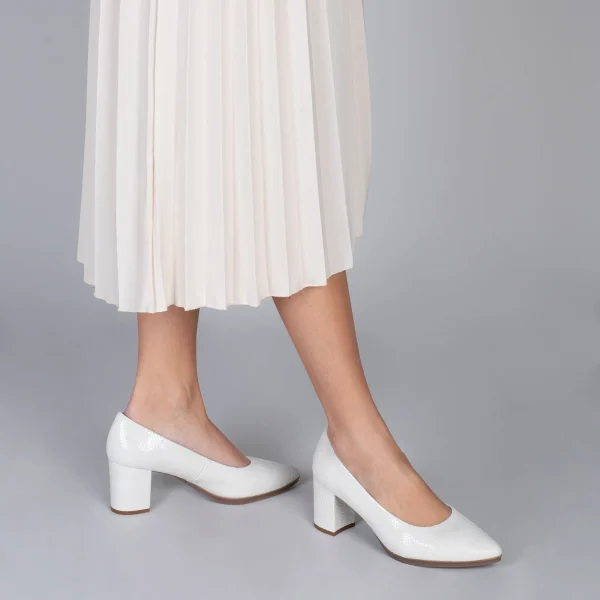 MiMaO ShopOnline URBAN S ROYAL – Chaussures à Talon Moyen BLANC 7