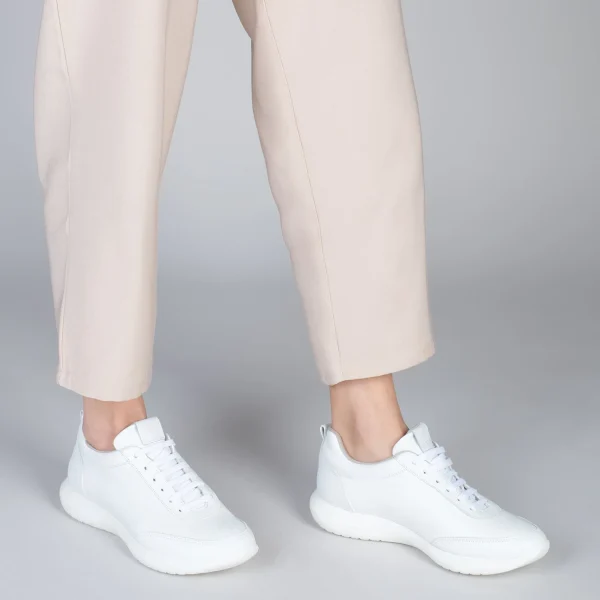 MiMaO ShopOnline MIAMI – Baskets En Cuir Nappa à Lacets BLANC 7