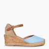 MiMaO ShopOnline ALTEA – Espadrilles à Talon Moyen BLEU 22