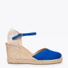 MiMaO ShopOnline NERJA – Espadrilles à Talon Haut BLEU ROI 20