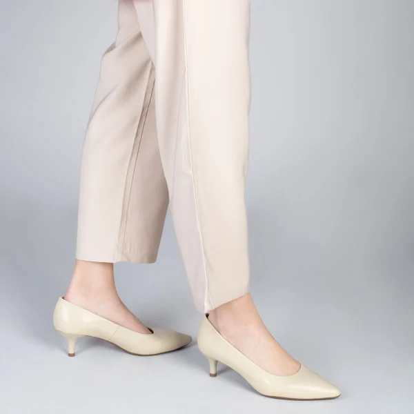 MiMaO ShopOnline URBAN KITTEN – Chaussures à Talon Kitten En Cuir Nappa BEIGE 7