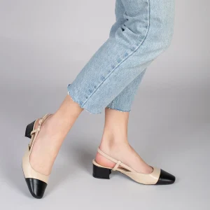 MiMaO ShopOnline AUDREY – Escarpin à Petit Talon BEIGE 19
