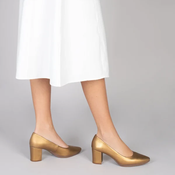 MiMaO ShopOnline URBAN S SPLASH – Chaussures à Talon Moyen BRONZE Métallisé 7