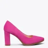 MiMaO ShopOnline URBAN – Chaussures à Talon Haut En Daim FUCHSIA 23