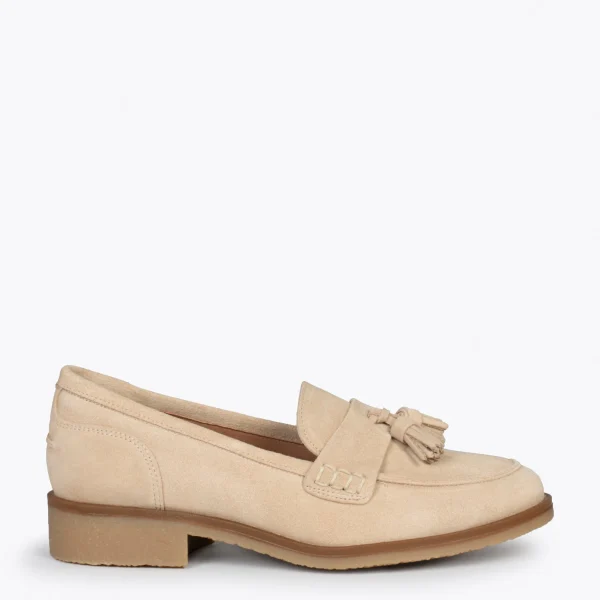 MiMaO ShopOnline CASTELLANO – Mocassins à Glands BEIGE 1