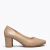 MiMaO ShopOnline URBAN S SOIRÉE – Chaussures à Talon Moyen En Cuir Nappa CAMEL 23