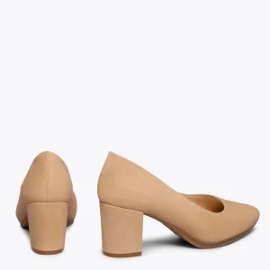 MiMaO ShopOnline URBAN S – Chaussures à Talon Moyen En Daim CAMEL 13