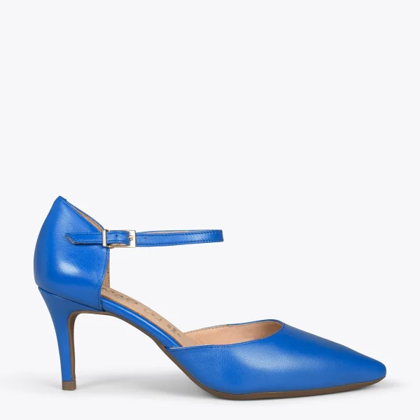 MiMaO ShopOnline DONNA – Chaussures De Soirée Confortables à Talon BLEU 1