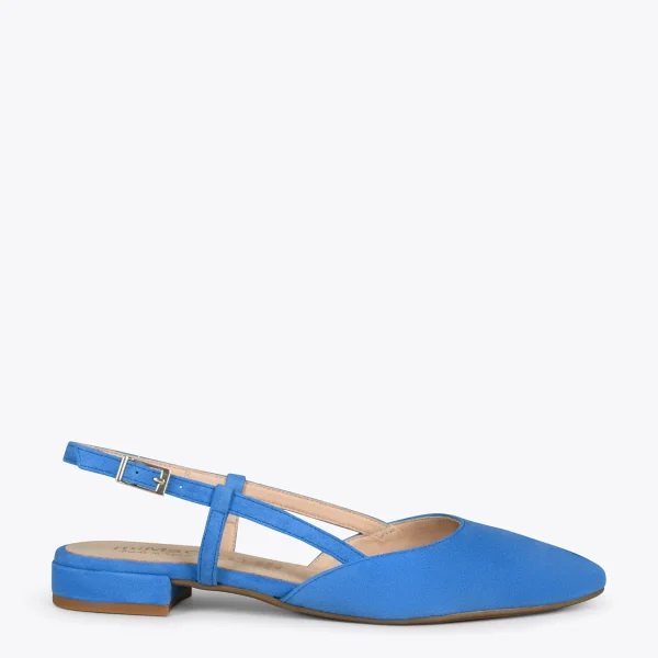 MiMaO ShopOnline BRUNCH – Chaussures à Talon Bas Et Bride Arrière BLEU 1