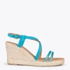 MiMaO ShopOnline MORAIRA – Espadrilles à Talon Compensé BLEU 20