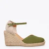 MiMaO ShopOnline NERJA – Espadrilles à Talon Haut KAKI 20