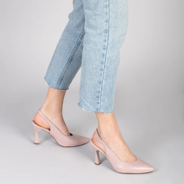 MiMaO ShopOnline GLAM À BRIDE ARRIÈRE – Chaussures à Talon En Cuir Nappa NUDE 7