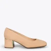 MiMaO ShopOnline FEMME – Chaussures à Talon Bas Et Bout Carré En Daim CAMEL 23