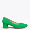 MiMaO ShopOnline URBAN ROND – Chaussures à Talon Bas En Daim VERT 23