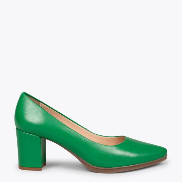 MiMaO ShopOnline URBAN S SOIRÉE – Chaussures à Talon Moyen En Cuir Nappa VERT 1