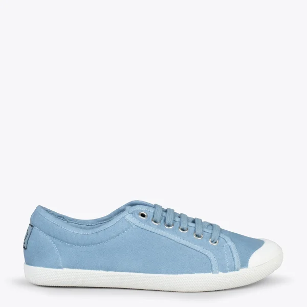 MiMaO ShopOnline BAOBAB – Tennis à Lacets En Toile De Coton De IO&GO BLEU 1
