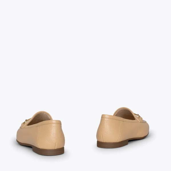 MiMaO ShopOnline STYLE – Mocassins En Cuir Avec Détail Métallique CAMEL 4