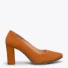 MiMaO ShopOnline URBAN – Chaussures à Talon Haut En Daim CAMEL 23