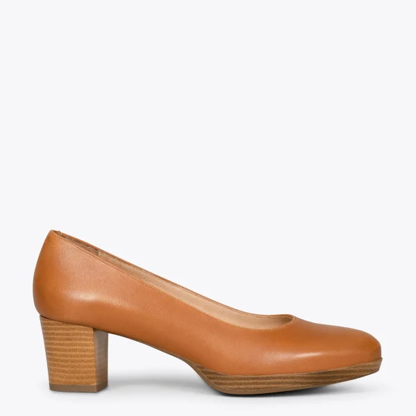 MiMaO ShopOnline VOL S – Chaussures à Talon Et Plateforme MARRON 1
