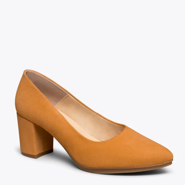 MiMaO ShopOnline URBAN S – Chaussures à Talon Moyen En Daim MARRON 5
